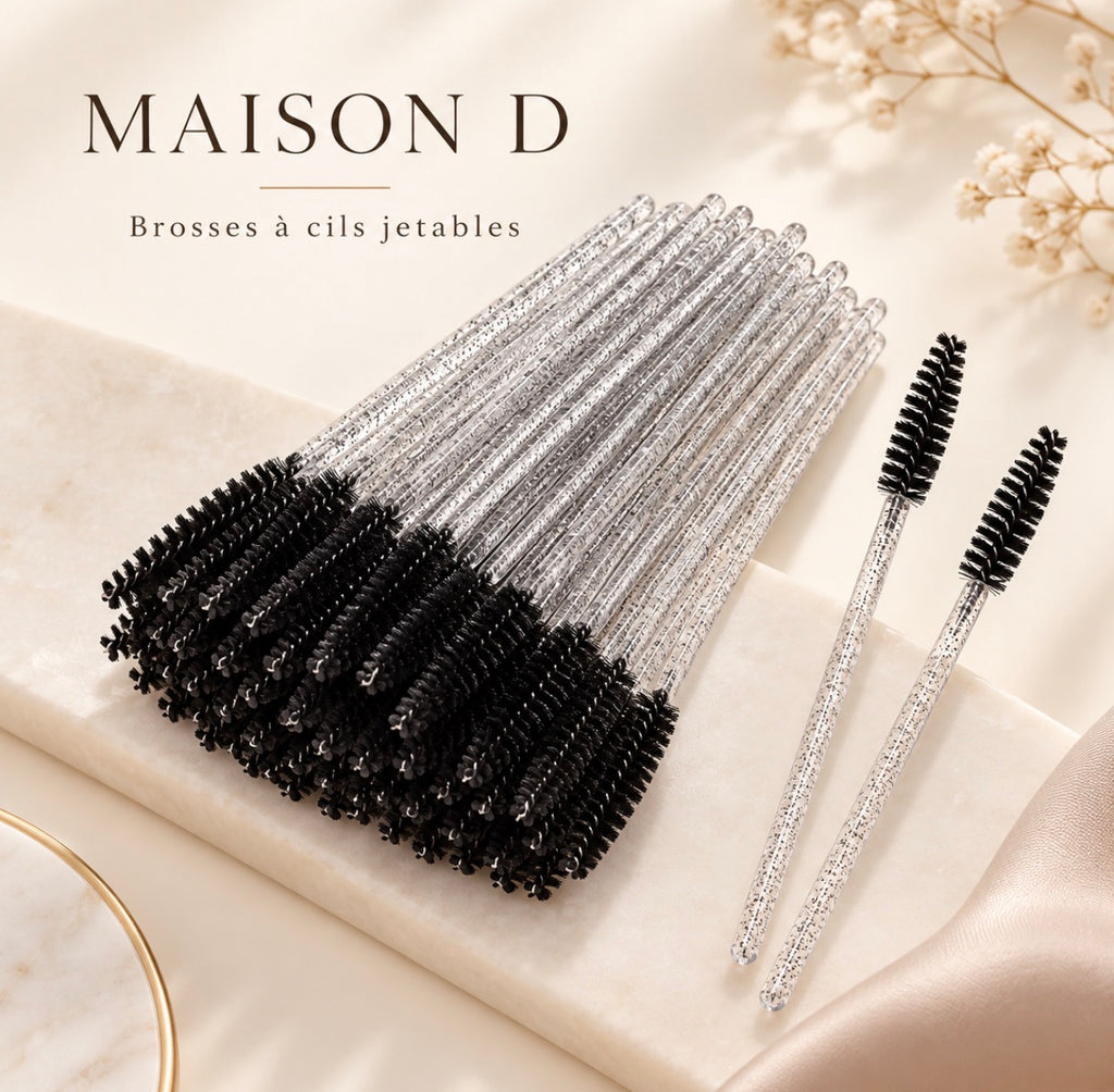 Brosses à Cils Jetables – Lot de 100 | Maison D