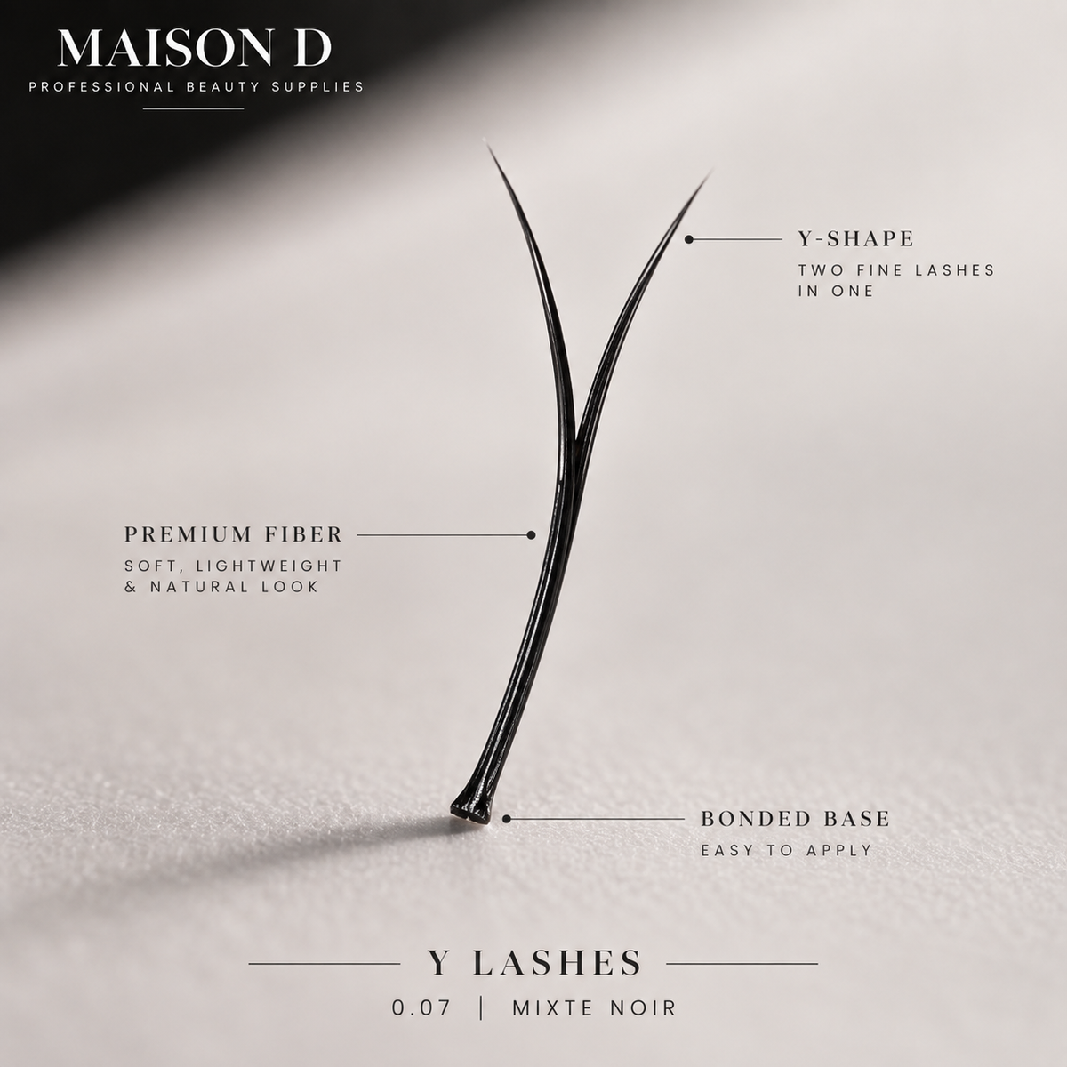 Cils Y 0,07 – Boîte Mixte Noire | Maison D
