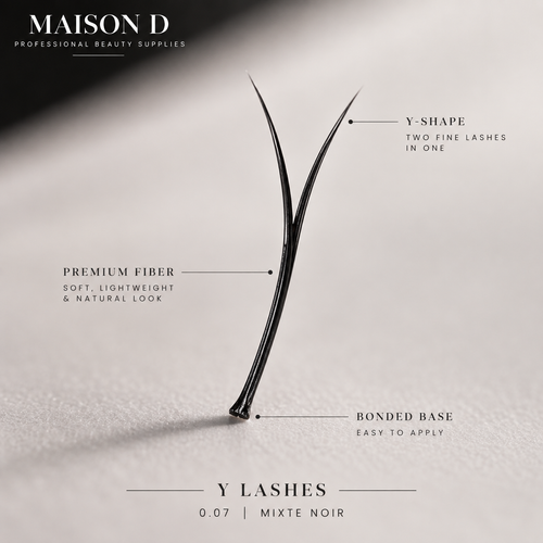 Cils Y 0,07 – Boîte Mixte Noire | Maison D